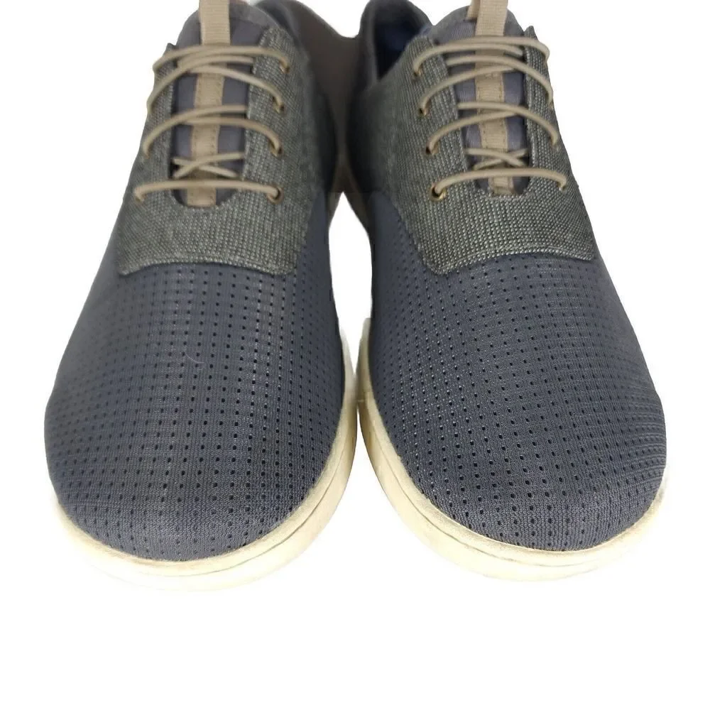 OluKai Men's Nohea Moku US 10 Gray Lace Up Flats Loafer Sneakers Shoes